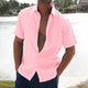 Larvane - Mens Linen Short Sleeve Shirt