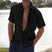 Larvane - Chemise homme en lin à manches courtes