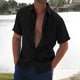 Larvane - Mens Linen Short Sleeve Shirt