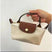 Women Mini Crossbody Bag Top Handle Contrasting Flap - Image 4