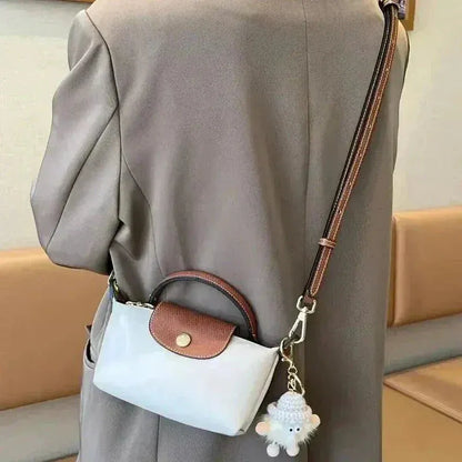 Women Mini Crossbody Bag Top Handle Contrasting Flap - Image 3
