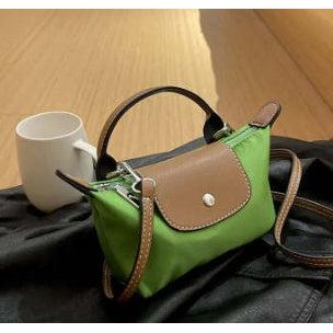 Women Mini Crossbody Bag Top Handle Contrasting Flap - Image 6