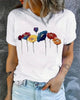 Marisa - Womens Floral Short Sleeve Summer T Shirt