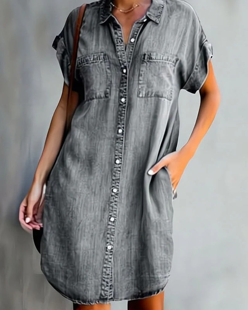 Marvie - Vestido vintage midi de verano para mujer