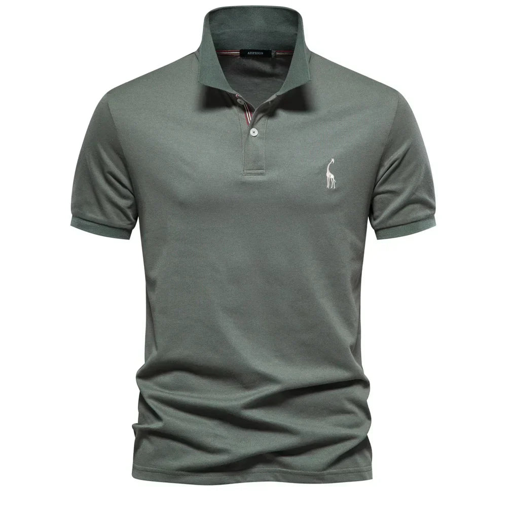 Sorenn – Short Sleeve Button Polo Shirt