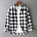 Men's Long Sleeve Plaid Button Up Shirt Spread Collar - Image 2