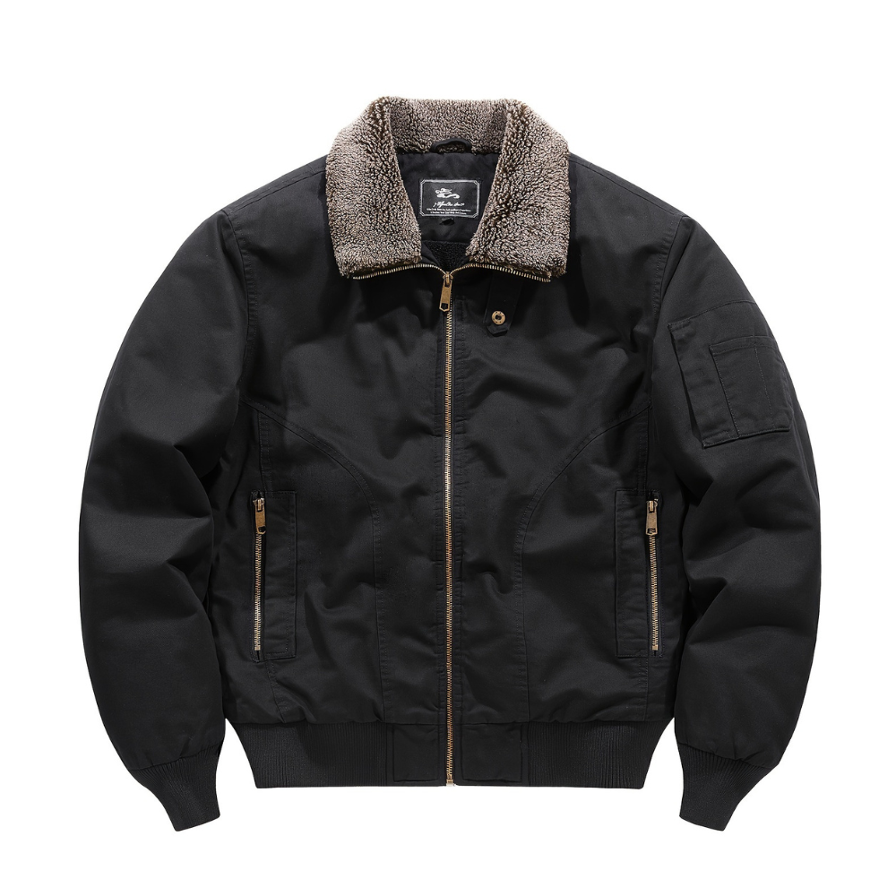 Gevero – Chaqueta Bomber con Cuello de Cremallera para Hombre