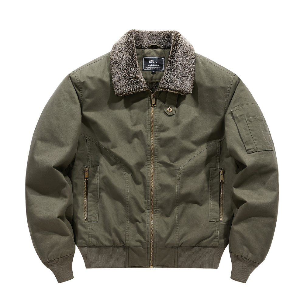 Gevero – Chaqueta Bomber con Cuello de Cremallera para Hombre