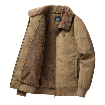 Gevero – Chaqueta Bomber con Cuello de Cremallera para Hombre
