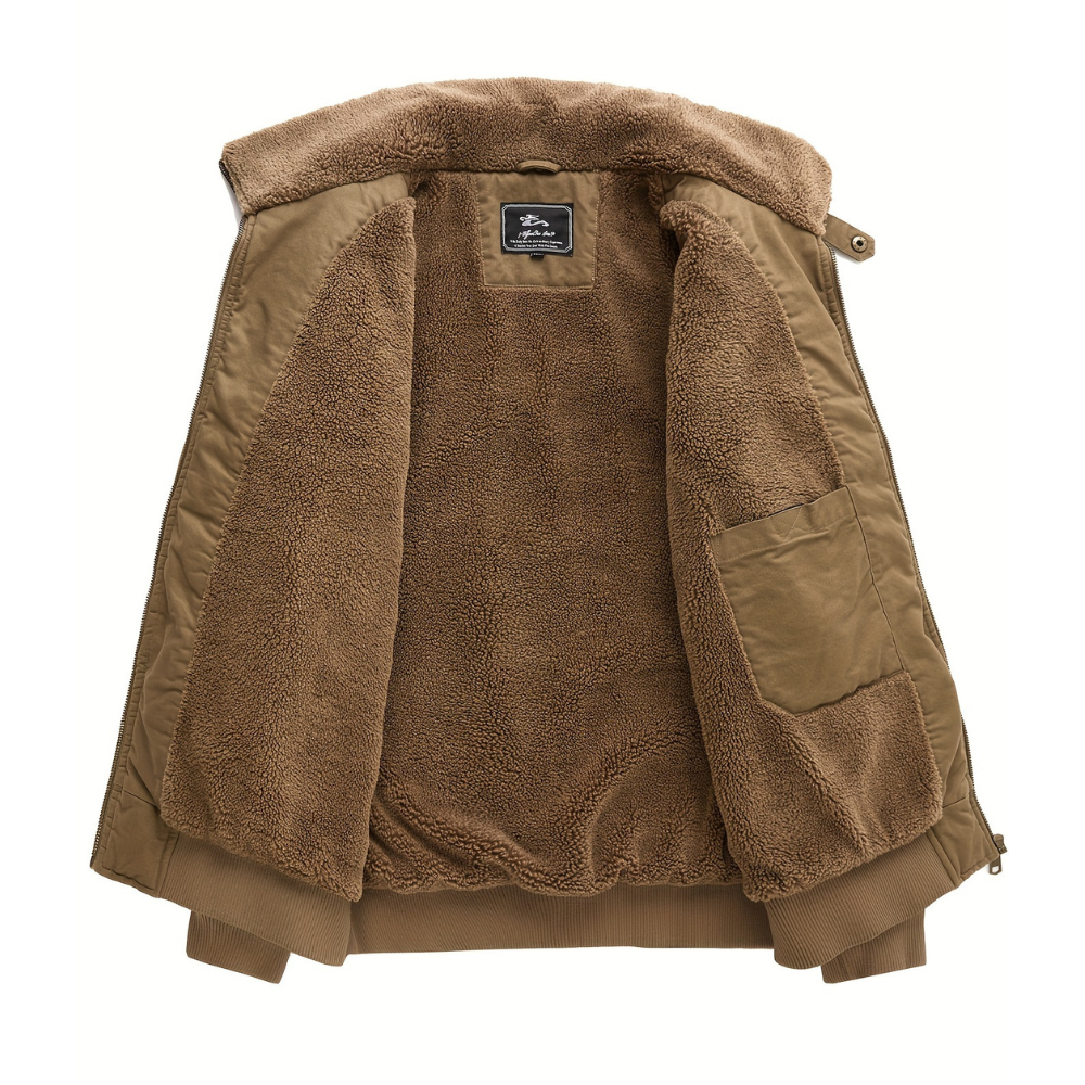 Gevero – Chaqueta Bomber con Cuello de Cremallera para Hombre