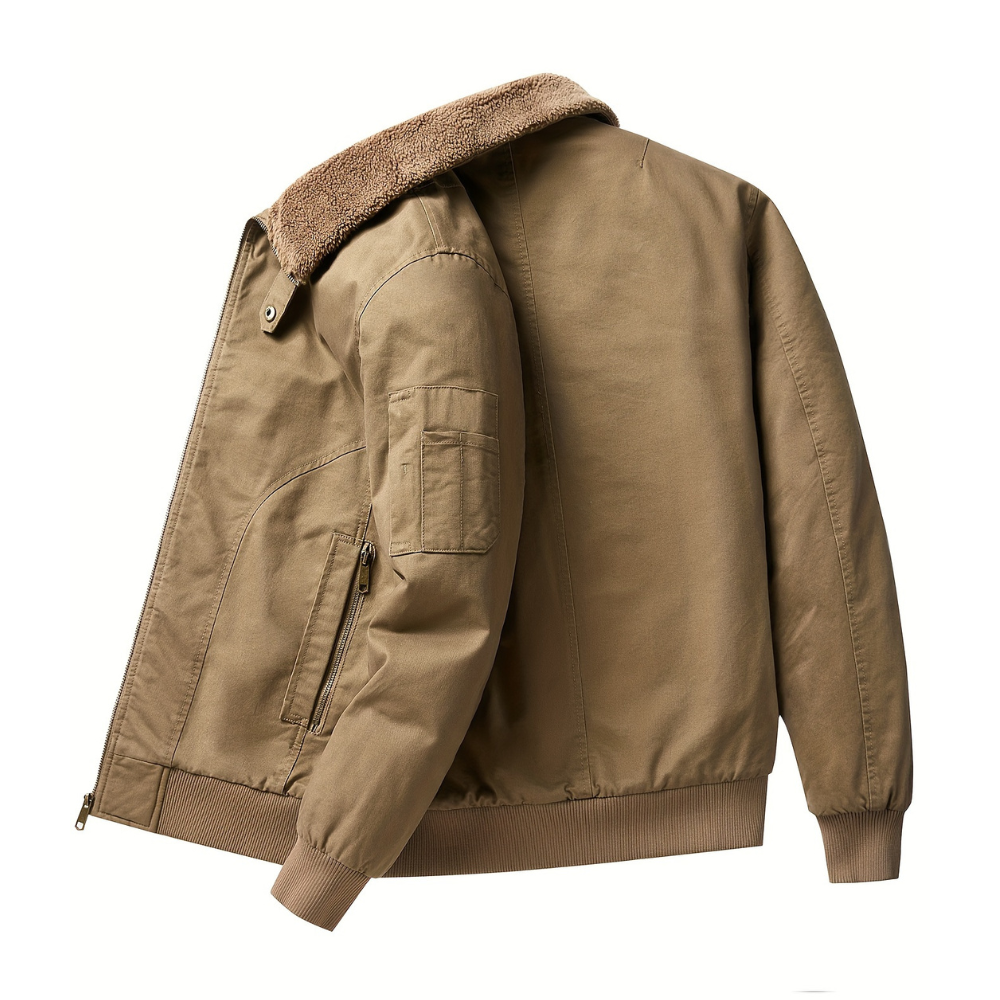 Gevero – Chaqueta Bomber con Cuello de Cremallera para Hombre