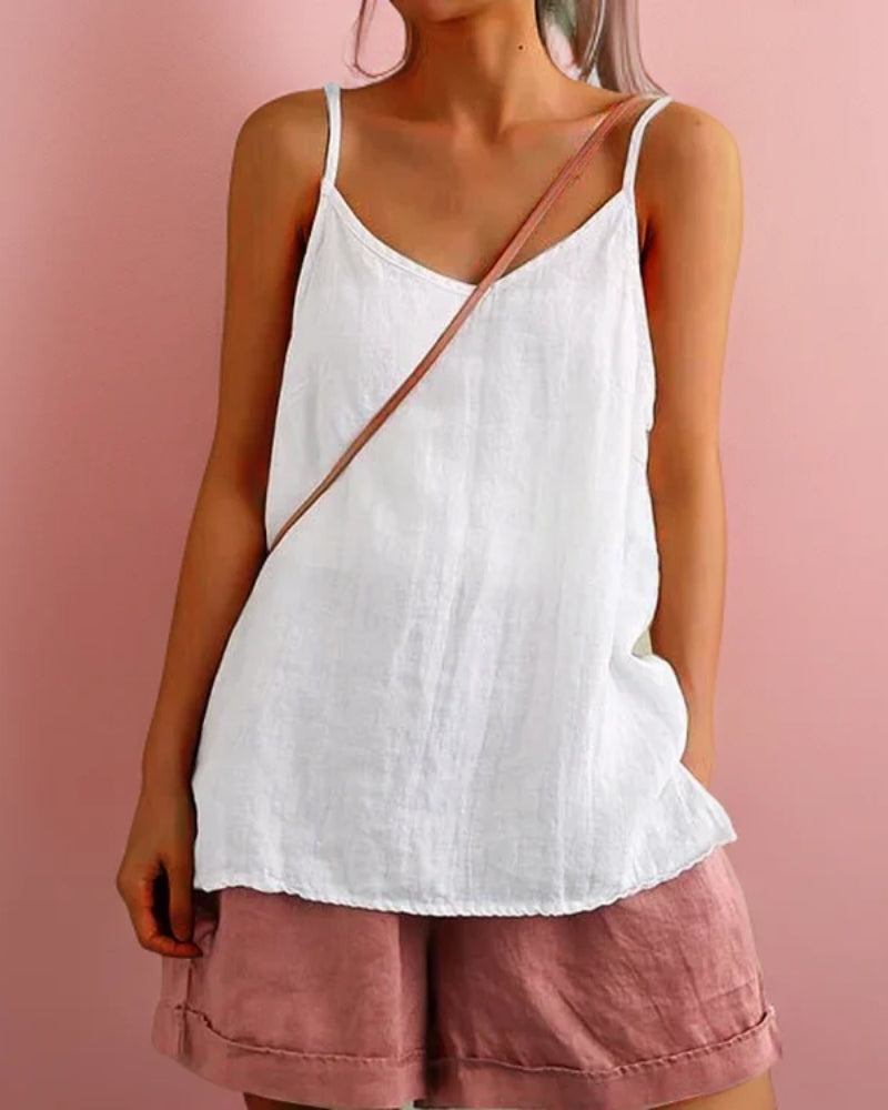 Selora - V Neck Sleeveless Tank Top