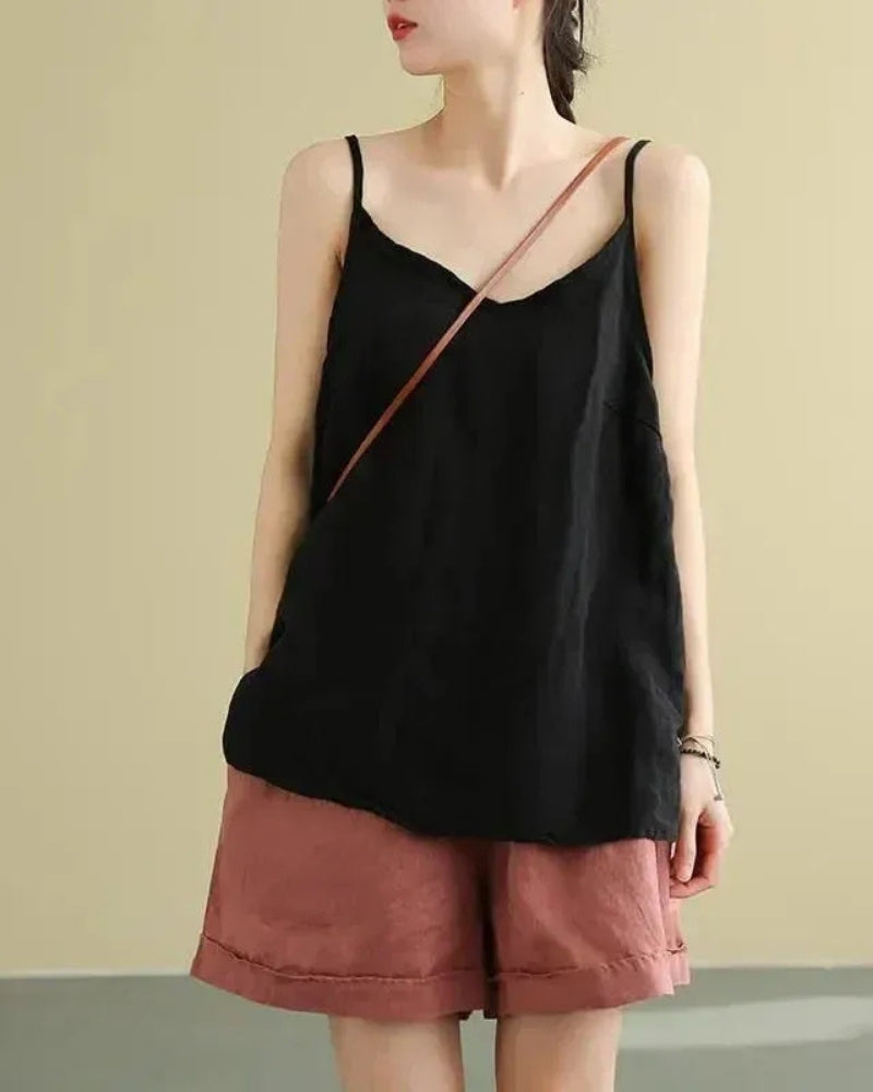 Selora - V Neck Sleeveless Tank Top