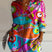 Virela - Damebluse med langærmet allover-print