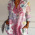 Virela - Damebluse med langærmet allover-print
