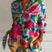 Virela - Damebluse med langærmet allover-print
