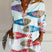 Virela - Damebluse med langærmet allover-print