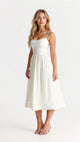 Women Spaghetti Strap A-Line Midi Dress - Image 4