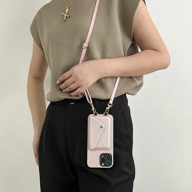 Valora - Læder Crossbody Telefonetui med Kortholder