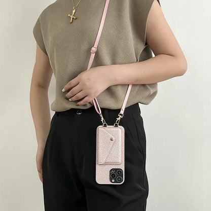 Valora - Læder Crossbody Telefonetui med Kortholder