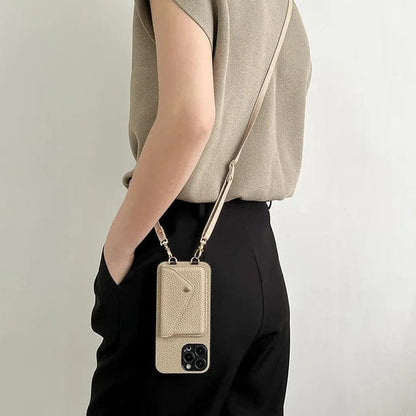 Valora - Læder Crossbody Telefonetui med Kortholder