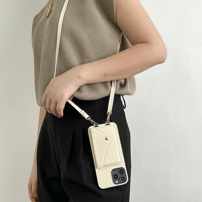 Valora - Læder Crossbody Telefonetui med Kortholder