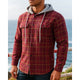 Thatcher | Hooded Checked Shirt Jacket - Image 6