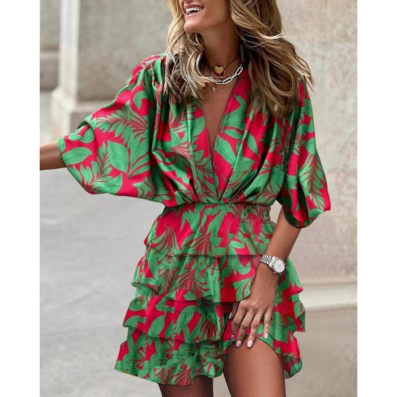 Solivara - Rochie de vară multicoloră
