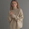 Olivia – Pull col roulé oversize en cachemire pour femmes