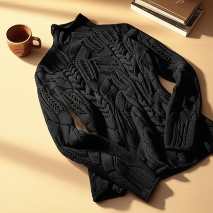 Selviane – Pulover cu guler înalt texturat pentru femei