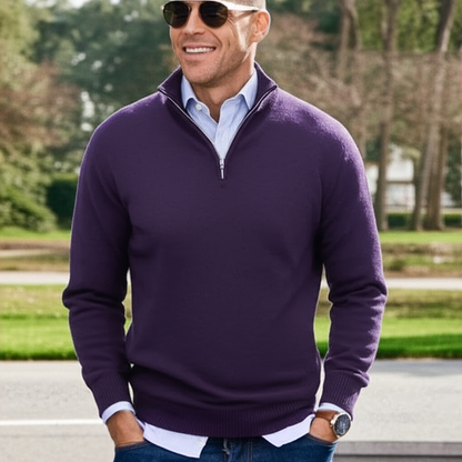 Corvane – Men’s Quarter Zip Casual Sweater