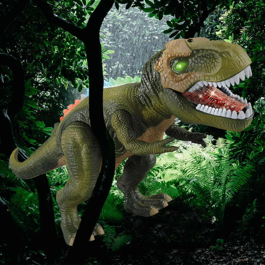 RC Walking Roaring Dinosaur Toy Lights Sounds - Image 6