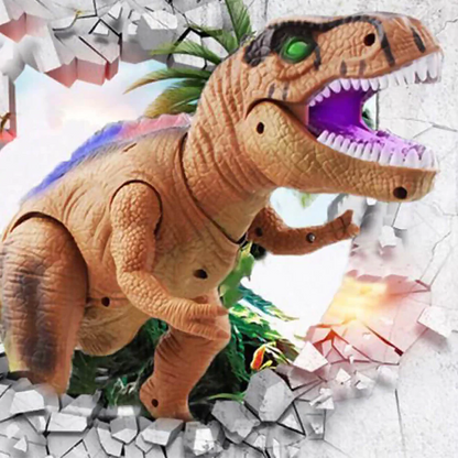 RC Walking Roaring Dinosaur Toy Lights Sounds - Image 3
