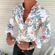 Kaelano - Mens Long Sleeve Floral Hawaiian Shirt