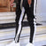 Zaviero - Pantalon de jogging homme à rayures contrastées