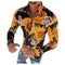 Kaelano - Camisa hawaiana floral de manga larga para hombre