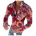 Kaelano - Chemise hawaïenne à manches longues pour homme à motif floral