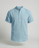 Men's Linen Short Sleeve Mandarin Collar Shirt - Image 7