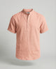 Men's Linen Short Sleeve Mandarin Collar Shirt - Image 6