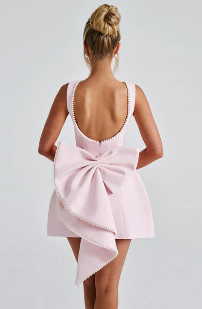 Elowyn – Back Bow Short Dress