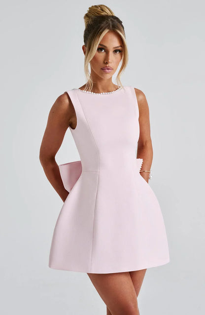 Elowyn – Back Bow Short Dress