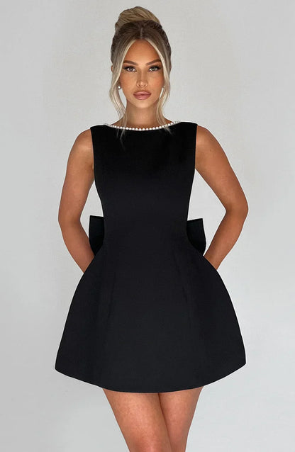Elowyn – Back Bow Short Dress