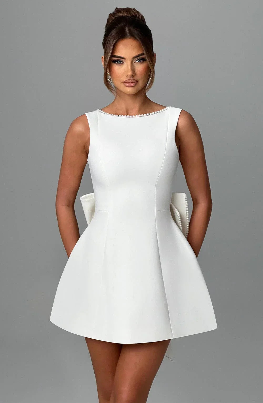 Elowyn – Back Bow Short Dress