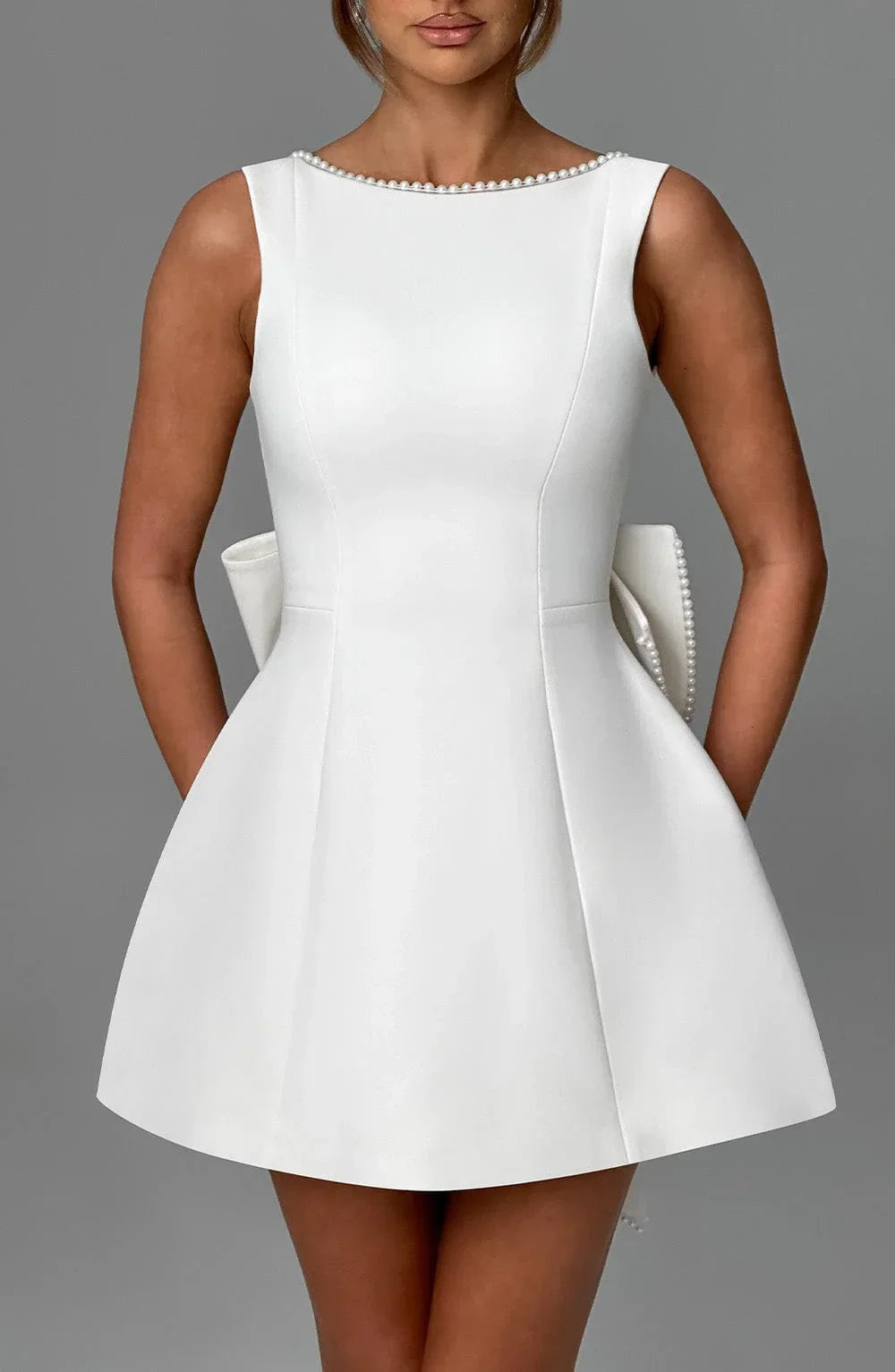 Elowyn – Back Bow Short Dress