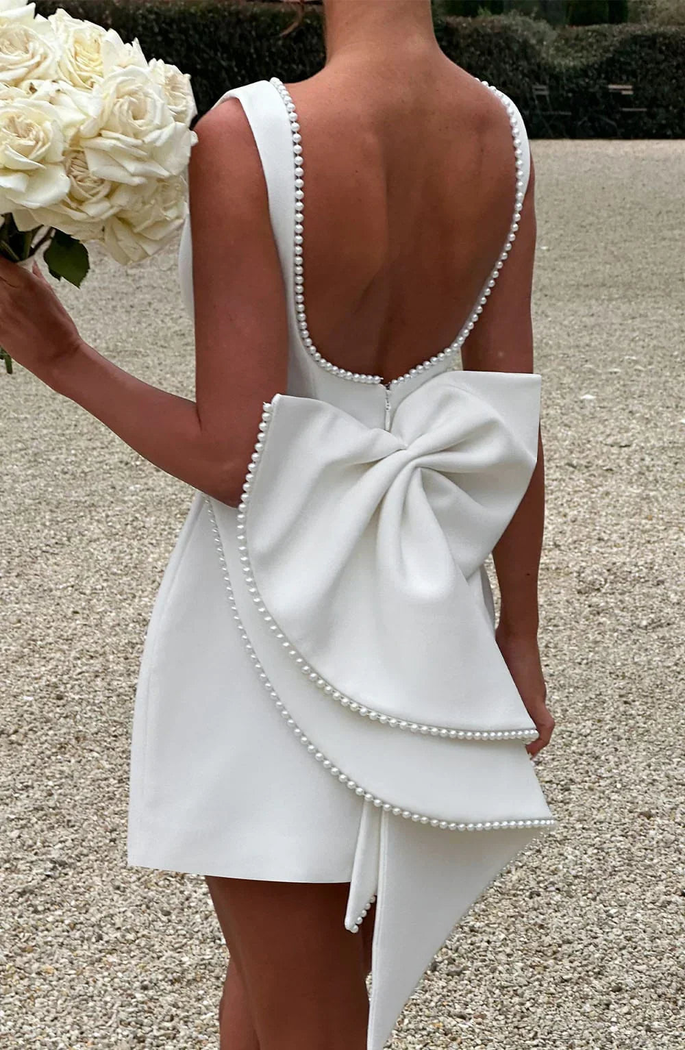 Elowyn – Back Bow Short Dress