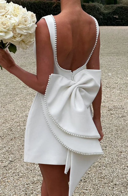 Elowyn – Back Bow Short Dress