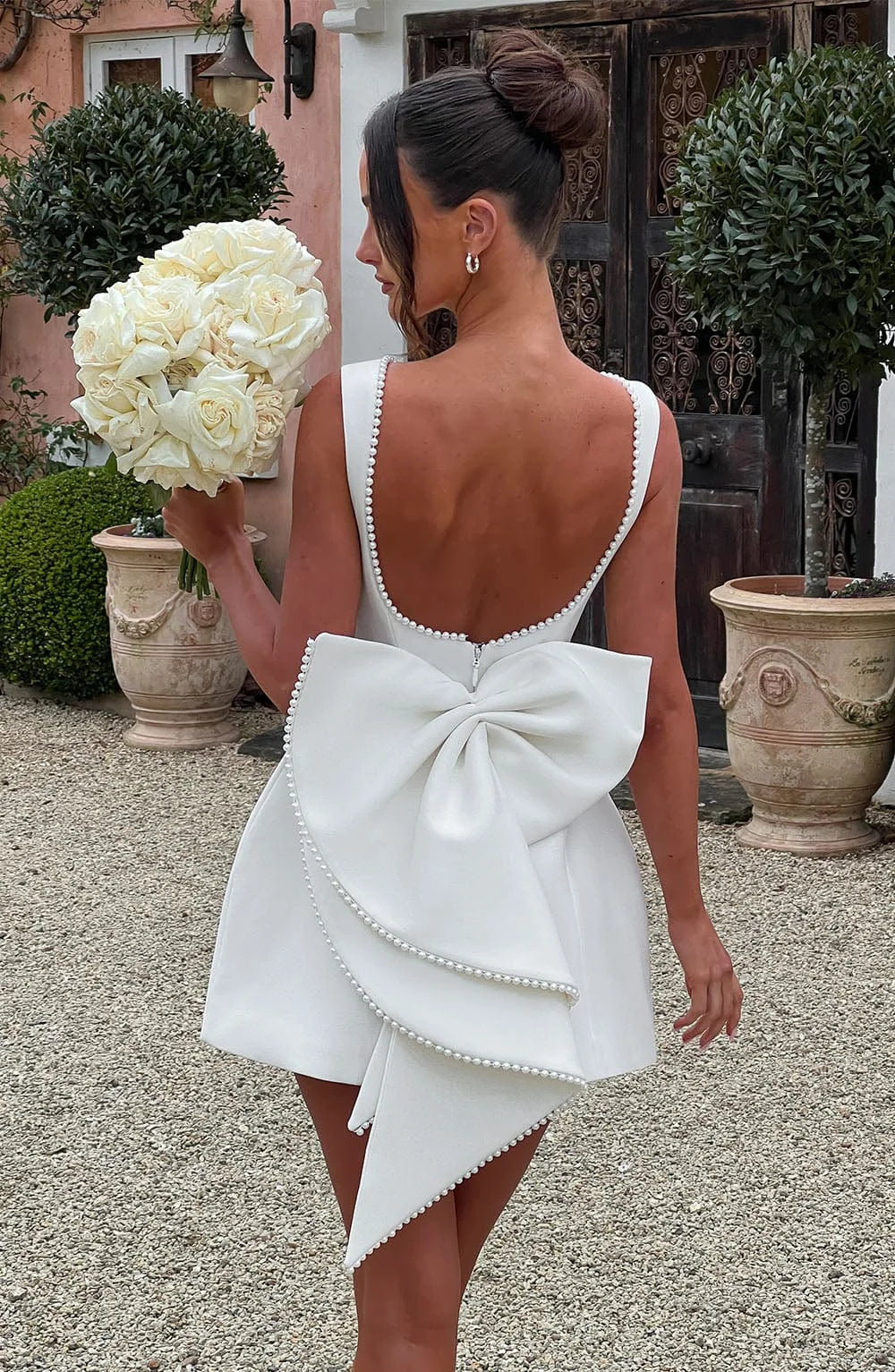 Elowyn – Back Bow Short Dress