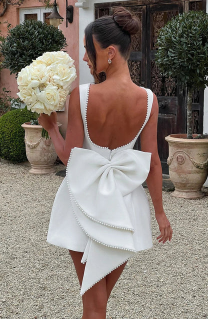 Elowyn – Back Bow Short Dress