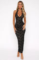 Raelina – Black Lace Backless Maxi Dress