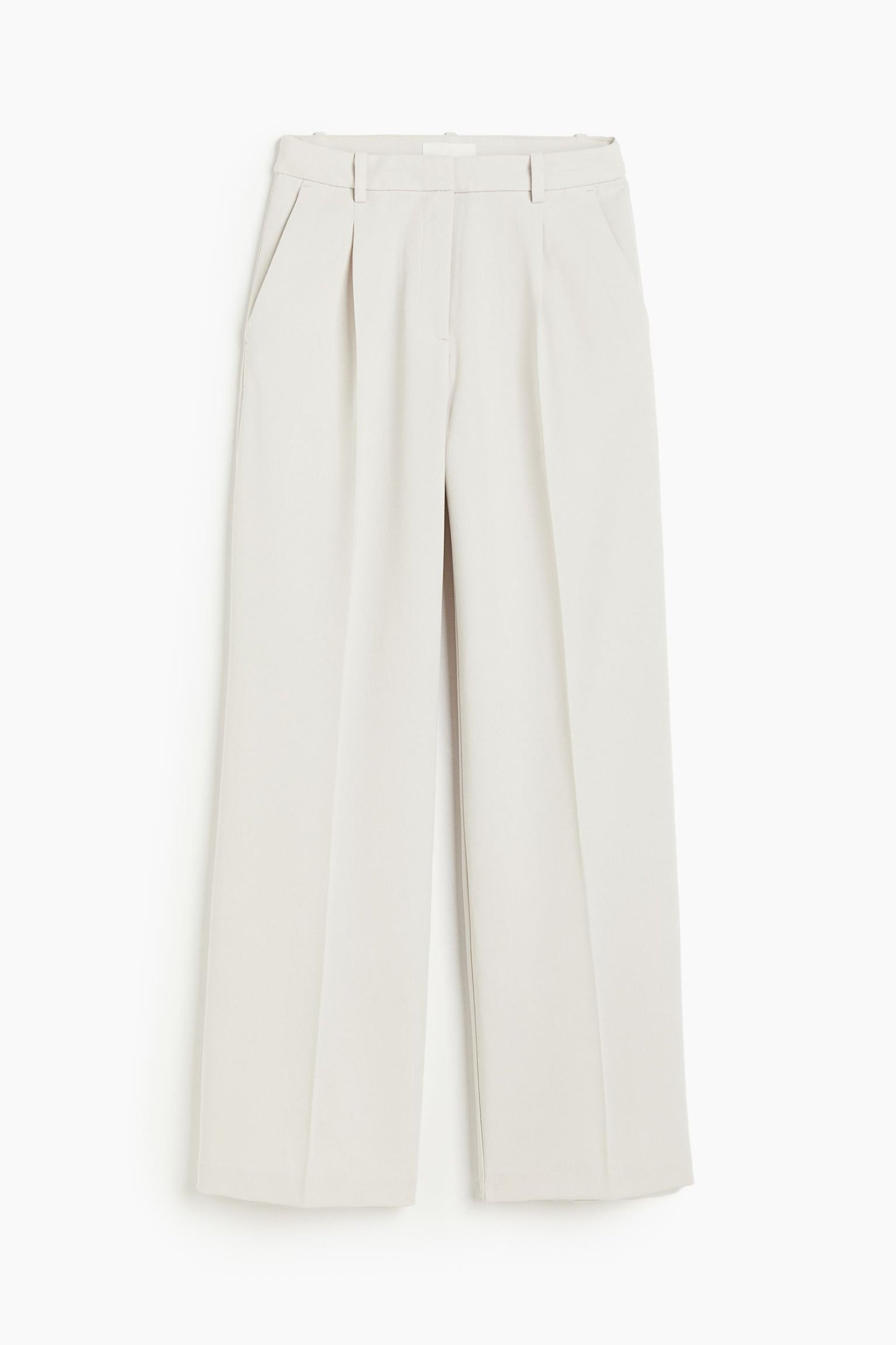 Erissa - Wide Leg Straight Cut Pleated Ladies Trousers
